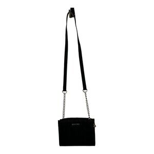 Steve Madden BGreer Wallet on a String Crossbody Black Silver Accents NWT Style